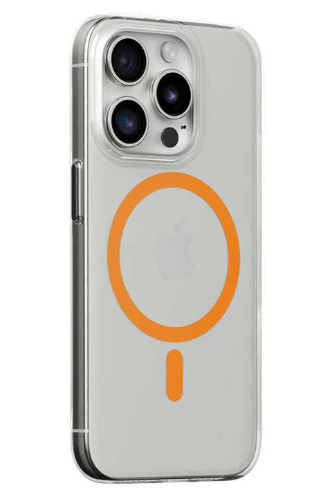 Joko Apple iPhone 14 Pro Max Kılıf Bubble Magsafe Kapak - Turuncu