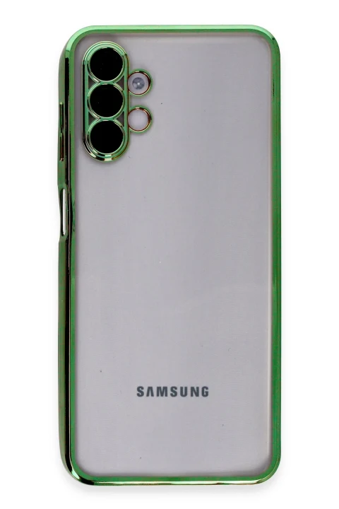 uryport Samsung Galaxy A04S Kılıf Razer Lensli Silikon - Yeşil