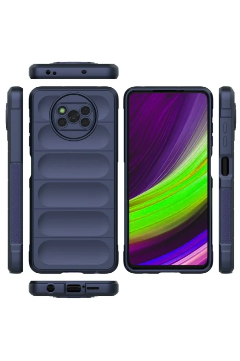 uryport Xiaomi Pocophone X3 Kılıf Optimum Silikon - Lacivert