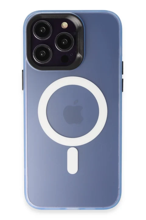 Joko Apple iPhone 14 Pro Max Kılıf Mateks Magsafe Kapak - Sierra Blue