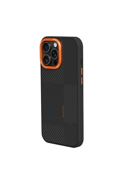 Joko Apple iPhone 14 Pro Max Orange Karbon Magsafe Kapak - Turuncu