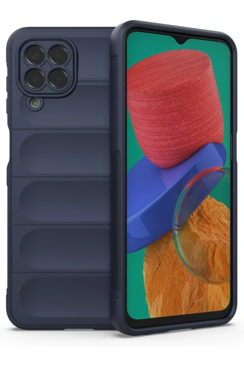 uryport Samsung Galaxy M33 Kılıf Optimum Silikon - Lacivert