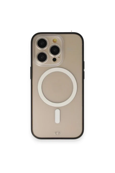 uryport Apple iPhone 13 Pro Max Kılıf Grand Magneticsafe Kapak - Siyah