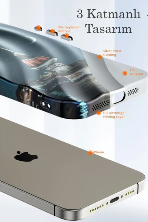 uryport Apple iPhone 11 Kılıf Crew Desenli Kapak - Kapadokya