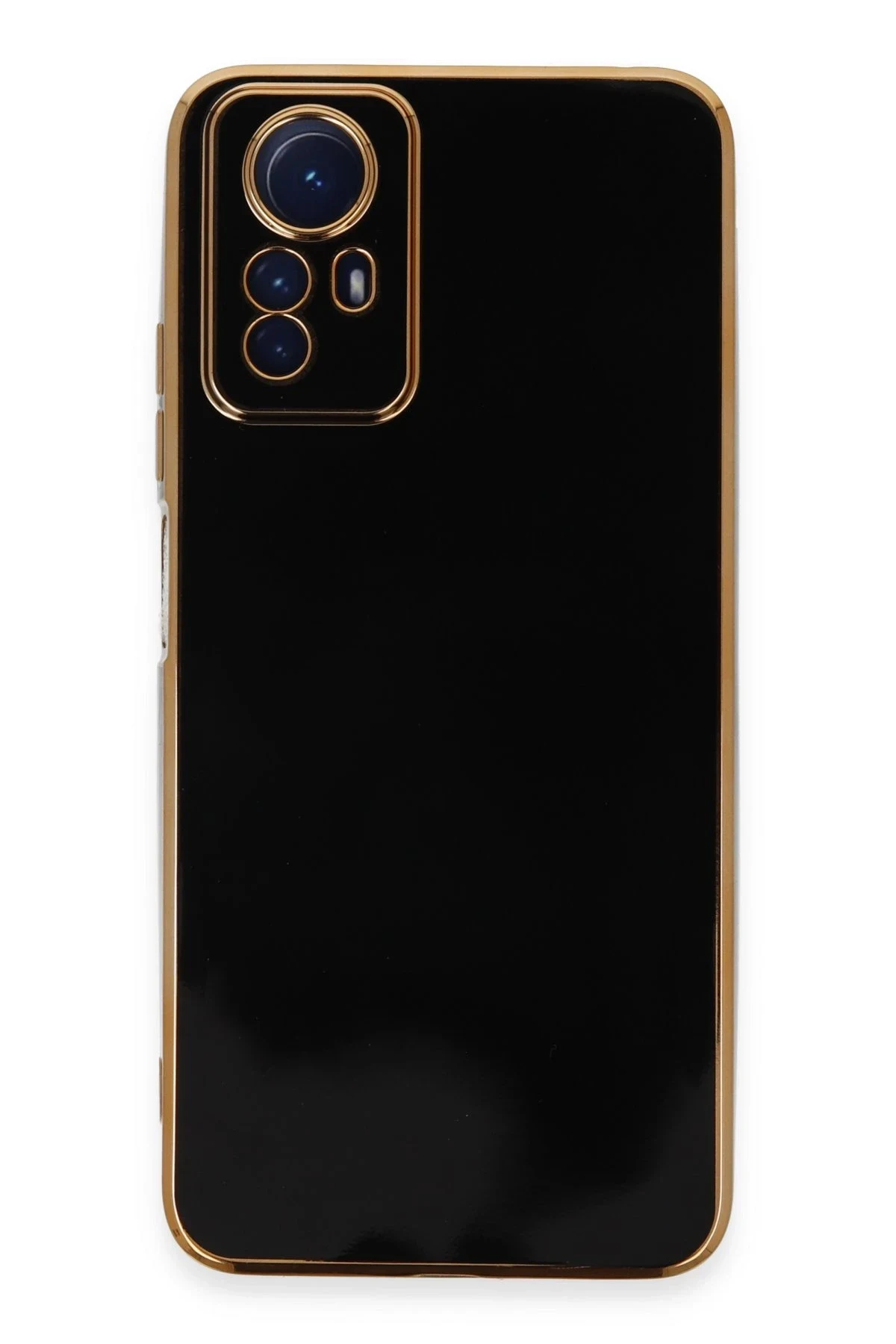 uryport Xiaomi Redmi Note 12S Kılıf Volet Silikon - Siyah