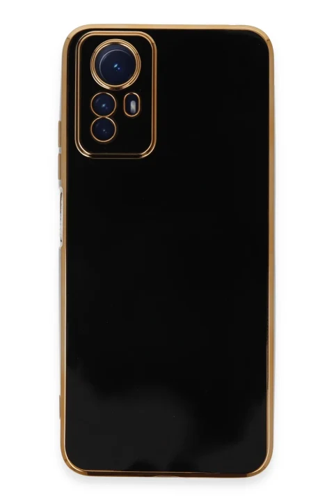 uryport Xiaomi Redmi Note 12S Kılıf Volet Silikon - Siyah