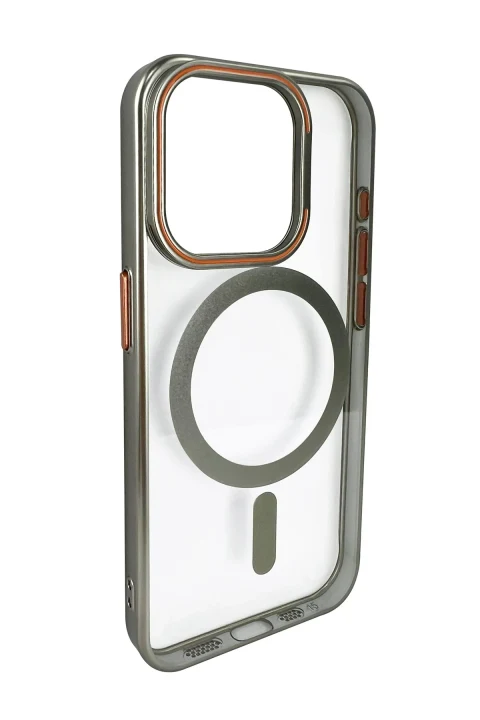 Joko Apple iPhone 15 Pro Crown Lens Standlı Magsafe Kapak - Titan Gri