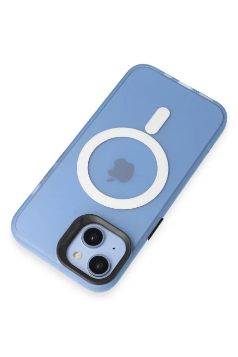 Joko Apple iPhone 14 Kılıf Mateks Magsafe Kapak - Sierra Blue