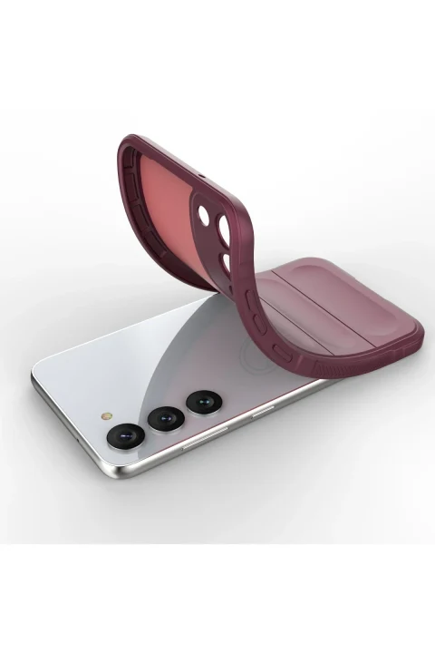 uryport Samsung Galaxy S23 Plus Kılıf Optimum Silikon - Bordo
