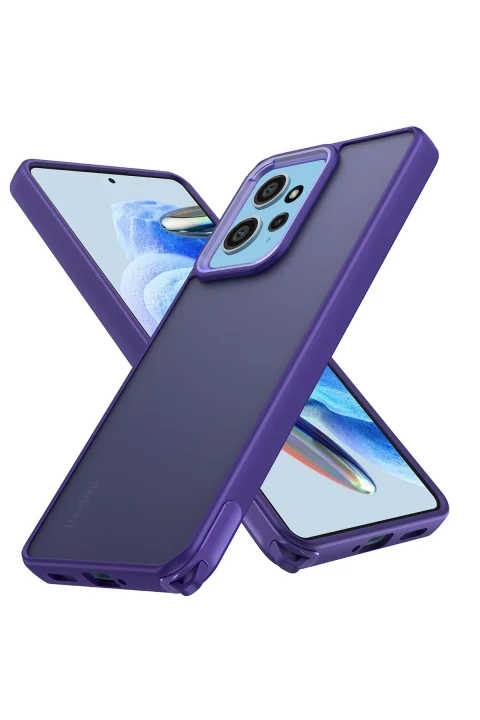 uryport Xiaomi Redmi Note 12 4G Kılıf Elegant Kapak - Derin Mor