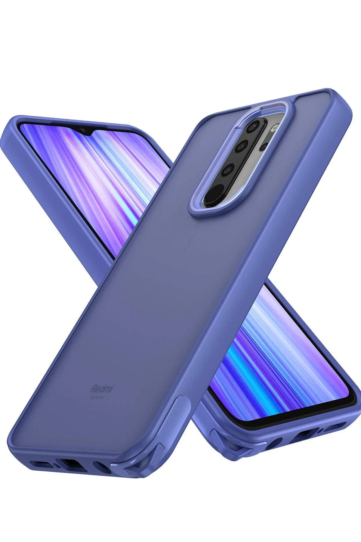 uryport Xiaomi Redmi Note 8 Pro Kılıf Elegant Kapak - Açık Mavi