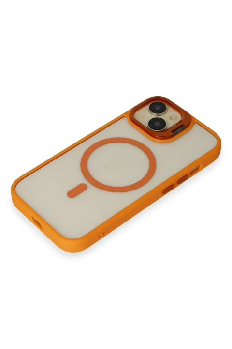 Joko Apple iPhone 14 Kılıf Roblox Lens Magsafe Standlı Kapak - Turuncu