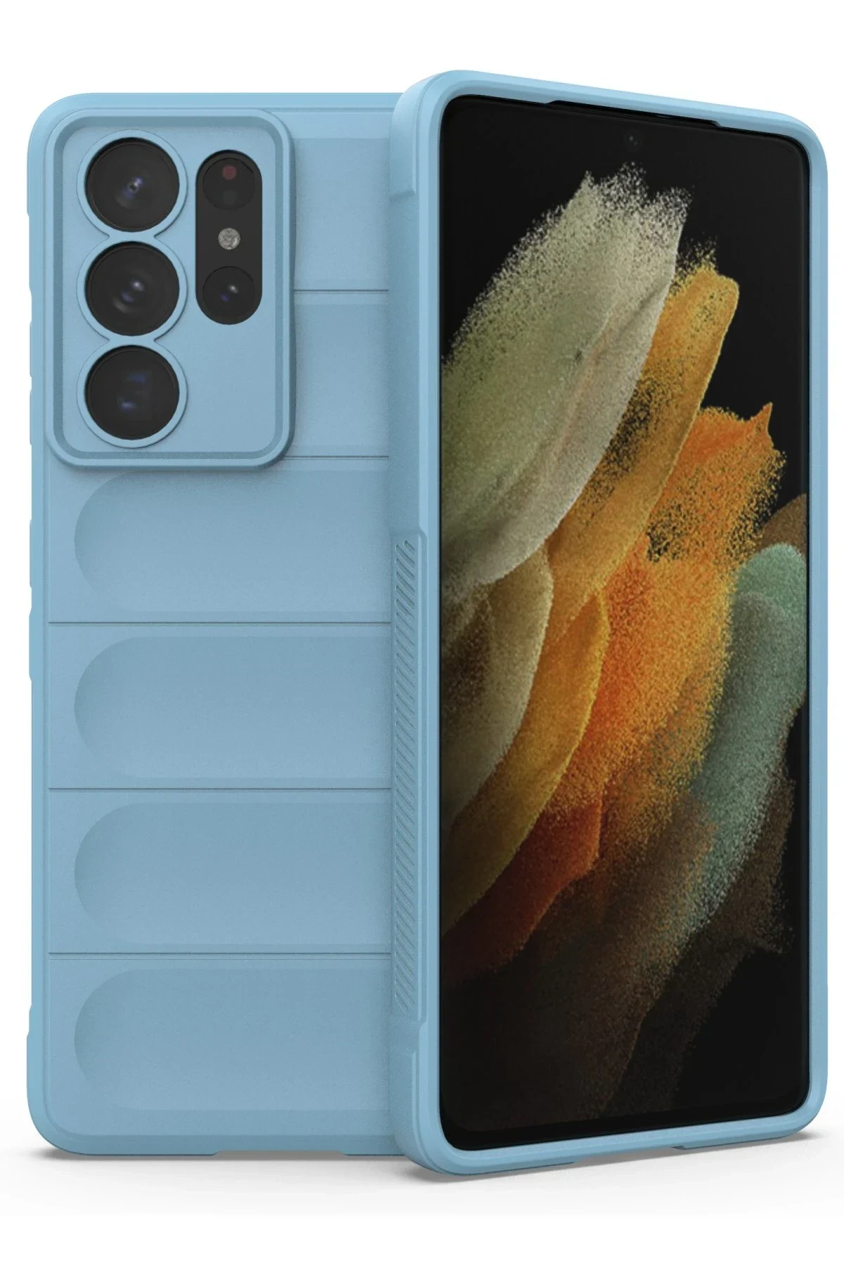 uryport Samsung Galaxy S21 Ultra Kılıf Optimum Silikon - Sky Blue