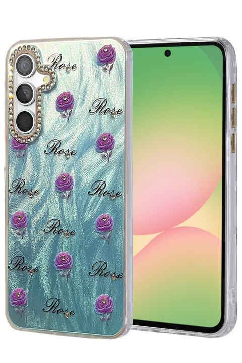 uryport Samsung Galaxy A56 Kılıf Blade Aynalı Desenli Kapak - Desen 9