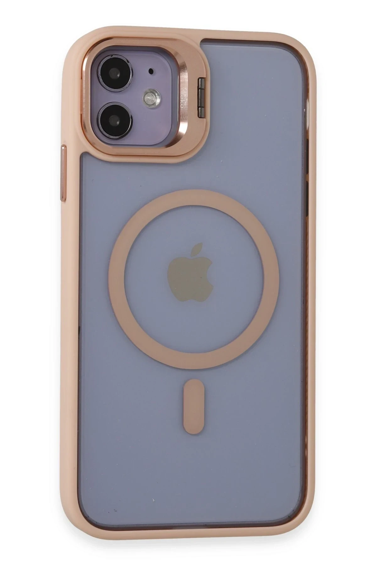 Joko Apple iPhone 11 Kılıf Roblox Lens Magsafe Standlı Kapak - Pudra