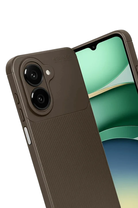 uryport Xiaomi Redmi A5 4G Auto Focus Karbon Kapak - Kahverengi