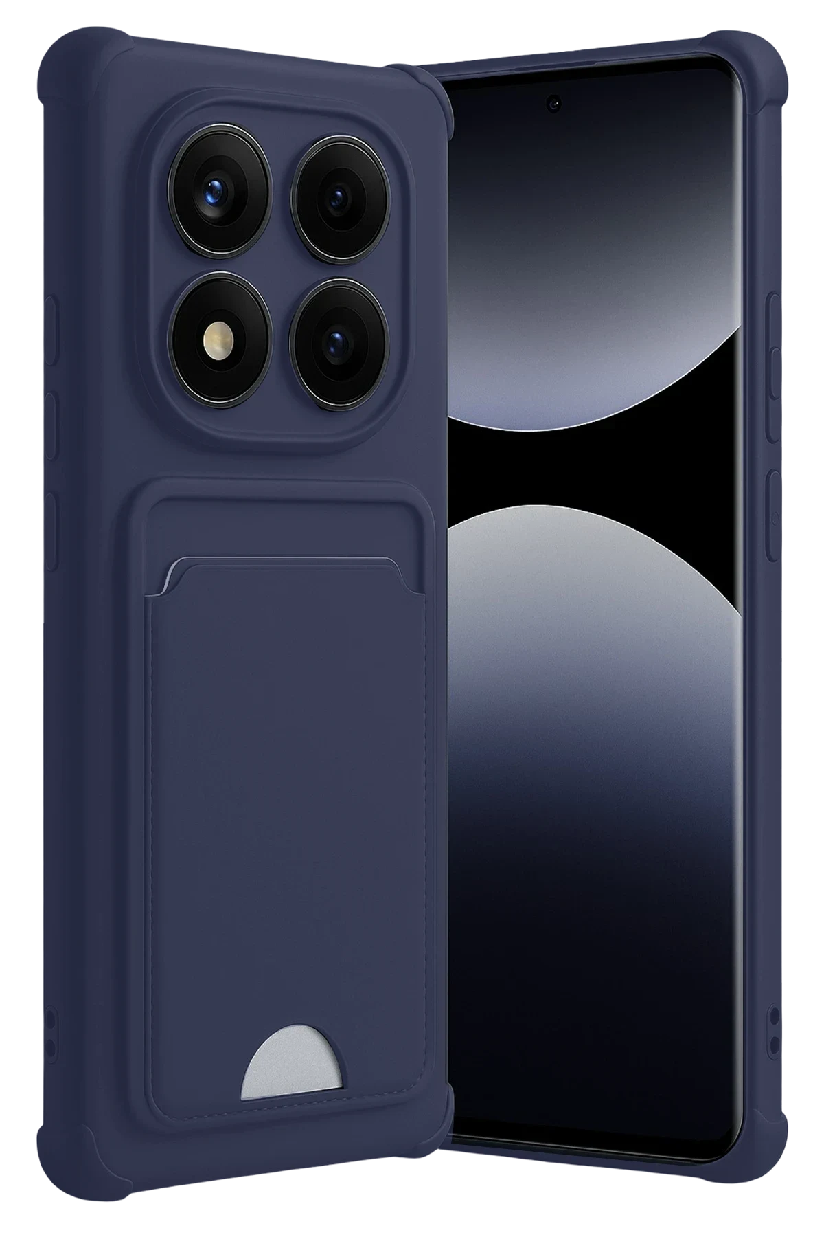 uryport Xiaomi Redmi Note 14 Pro 5G Kelvin Kartvizitli Silikon - Lacivert