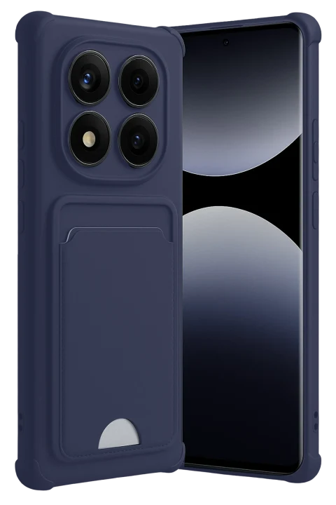 uryport Xiaomi Redmi Note 14 Pro 5G Kelvin Kartvizitli Silikon - Lacivert