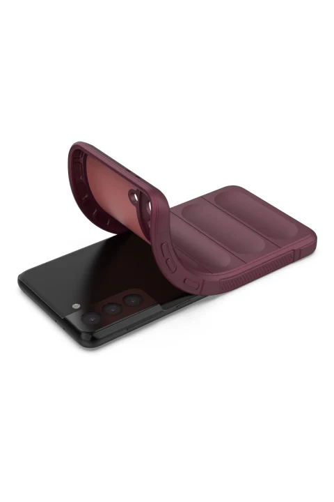 uryport Samsung Galaxy S21 Plus Kılıf Optimum Silikon - Bordo