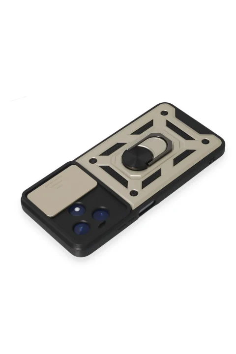 uryport Realme C53 Kılıf Pars Lens Yüzüklü Silikon - Gold