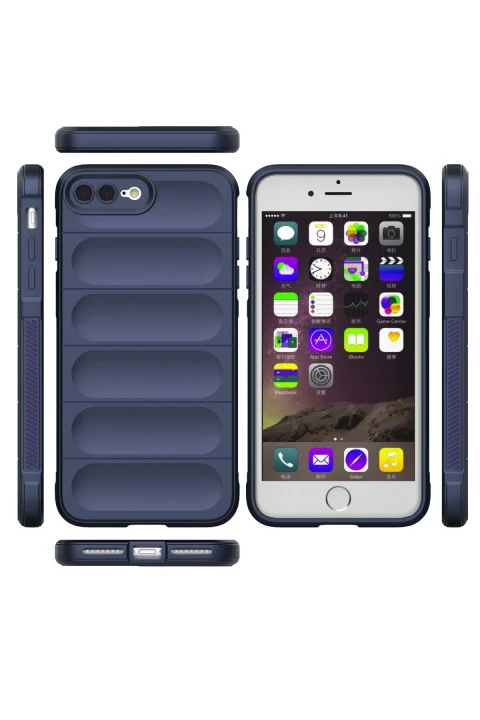 uryport Apple iPhone 7 Plus Kılıf Optimum Silikon - Lacivert