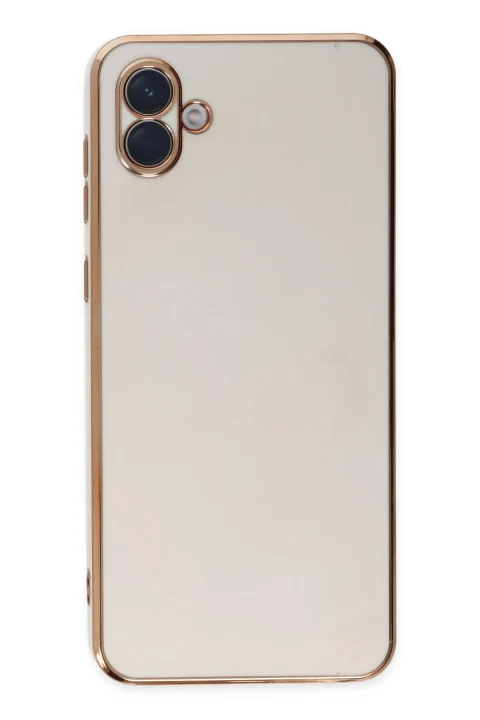 uryport Samsung Galaxy A04 Kılıf Volet Silikon - Beyaz