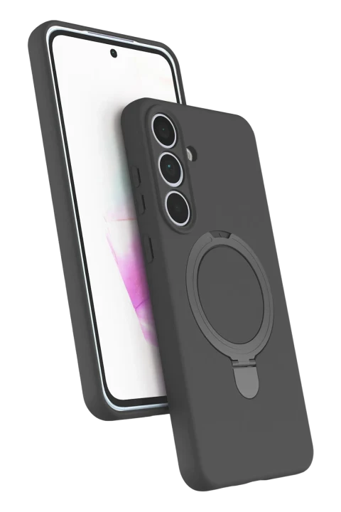 uryport Samsung Galaxy S24 FE Regal Magsafe Standlı Kapak - Titan Gri