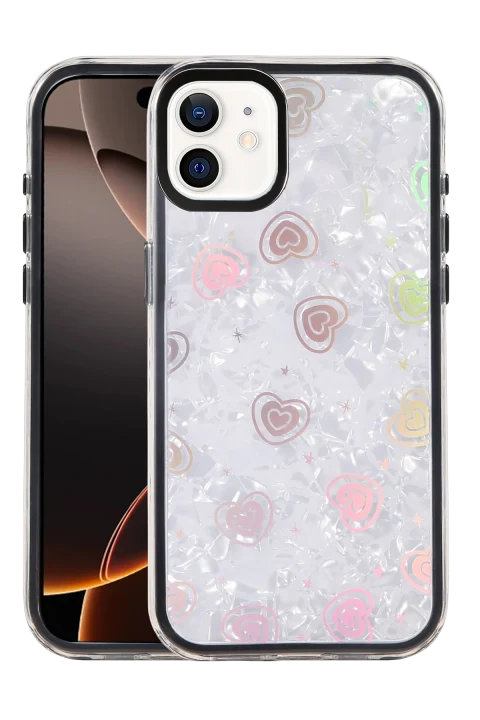 uryport Apple iPhone 11 Lumi Desenli Kapak - Siyah