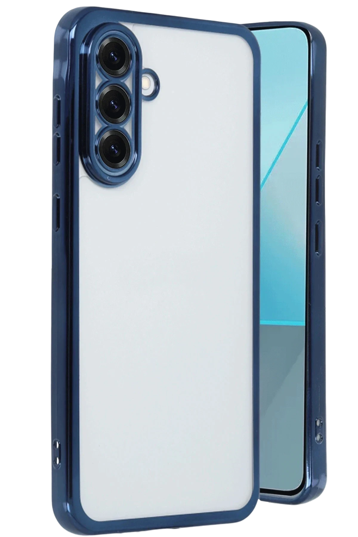 uryport Samsung Galaxy A17 5G Razer Lensli Silikon - Lacivert