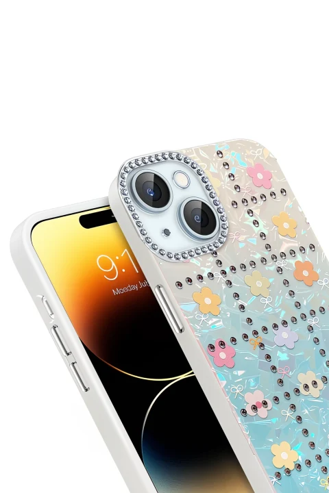 uryport Apple iPhone 14 Deco Desenli Kapak - Desen 10