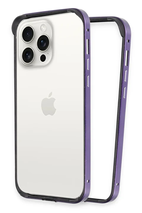 Joko Apple iPhone 14 Pro Max Land Bumper Koruma Kapak - Derin Mor