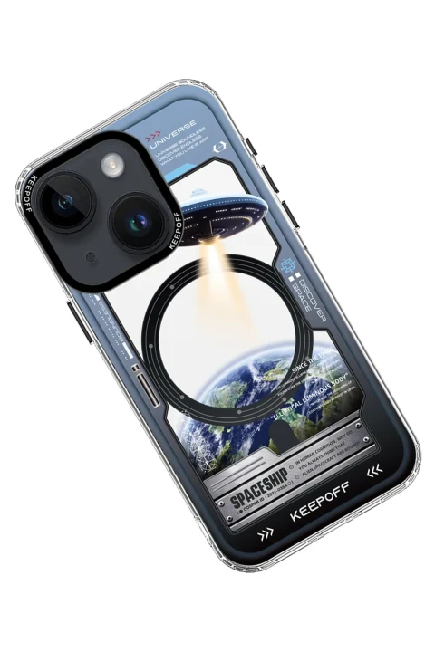 Keep Off Apple iPhone 15 Aerospace Magsafe Kapak - Aircraft