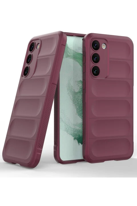uryport Samsung Galaxy S23 Plus Kılıf Optimum Silikon - Bordo
