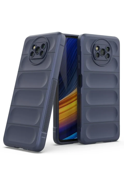 uryport Xiaomi Pocophone X3 Kılıf Optimum Silikon - Lacivert