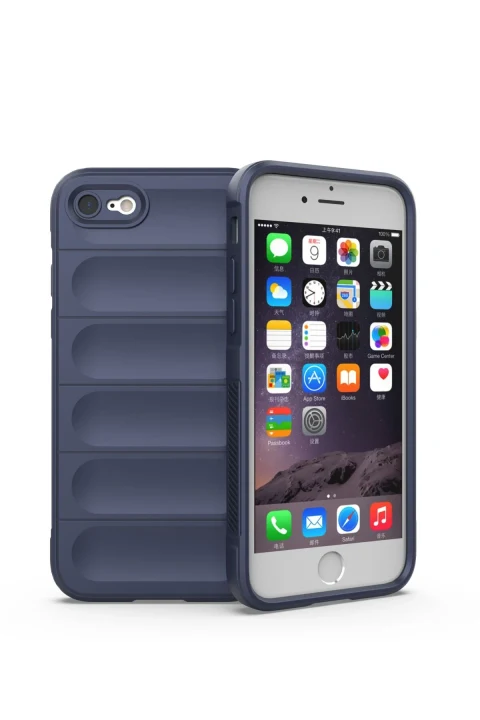 uryport Apple iPhone 7 Kılıf Optimum Silikon - Lacivert