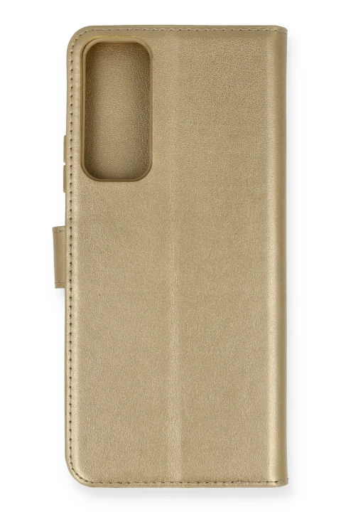 uryport Huawei P Smart 2021 Kılıf Trend S Plus Kapaklı Kılıf - Gold