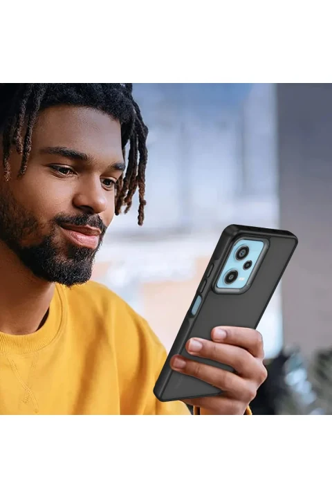 uryport Xiaomi Redmi Note 12 4G Kılıf Elegant Kapak - Derin Mor