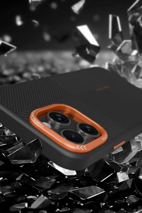 Joko Apple iPhone 16 Pro Orange Karbon Magsafe Kapak - Gri