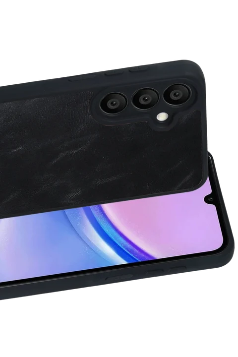 uryport Samsung Galaxy A57 5G Aras Deri Kapak - Siyah
