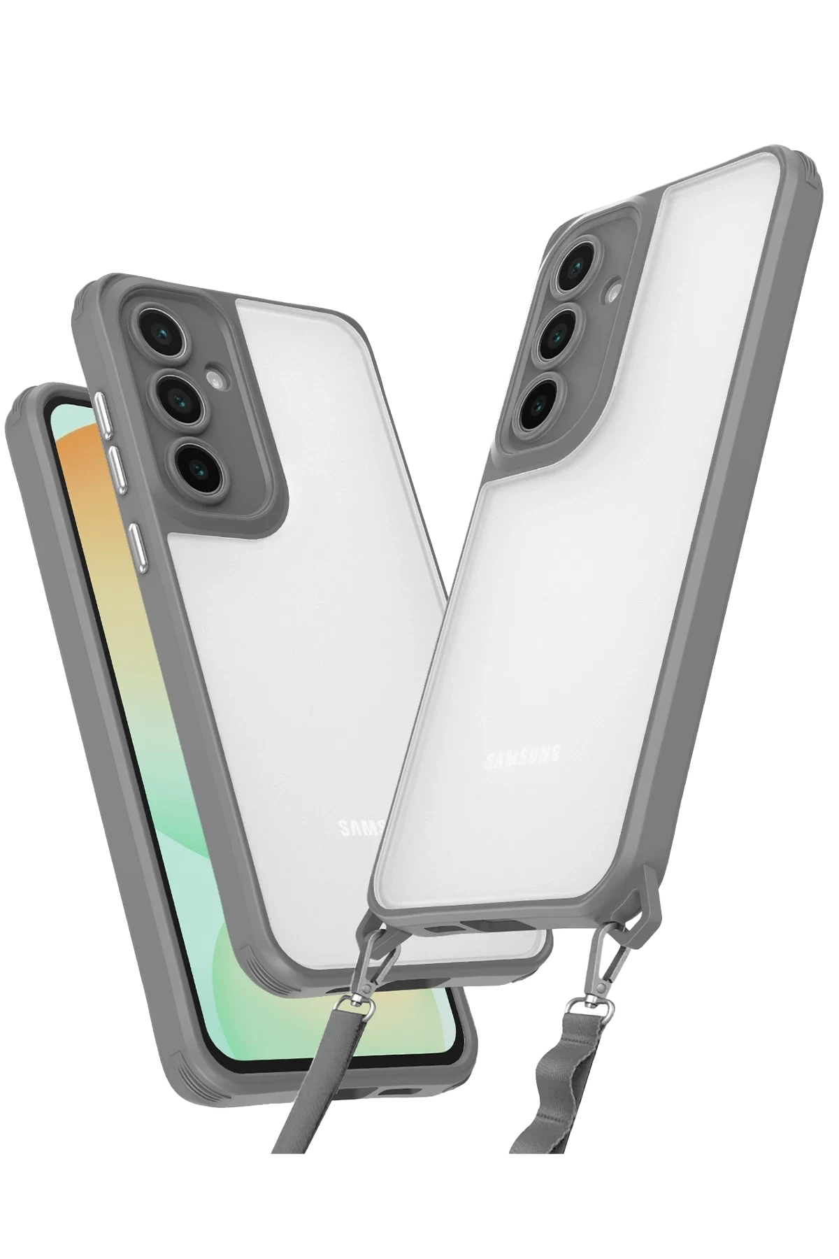 uryport Samsung Galaxy A16 5G Kılıf Penta Silikon Kılıf - Titan Gri