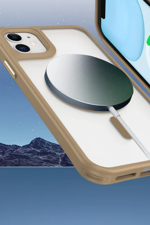 uryport Apple iPhone 11 Kılıf Enka Magsafe Silikon Kılıf - Lacivert
