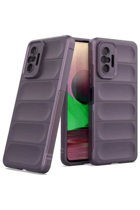 uryport Xiaomi Redmi Note 10 Pro Kılıf Optimum Silikon - Mor