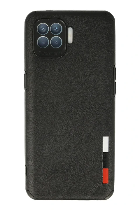 uryport Oppo Reno 4 Lite Kılıf Loop Deri Silikon - Siyah