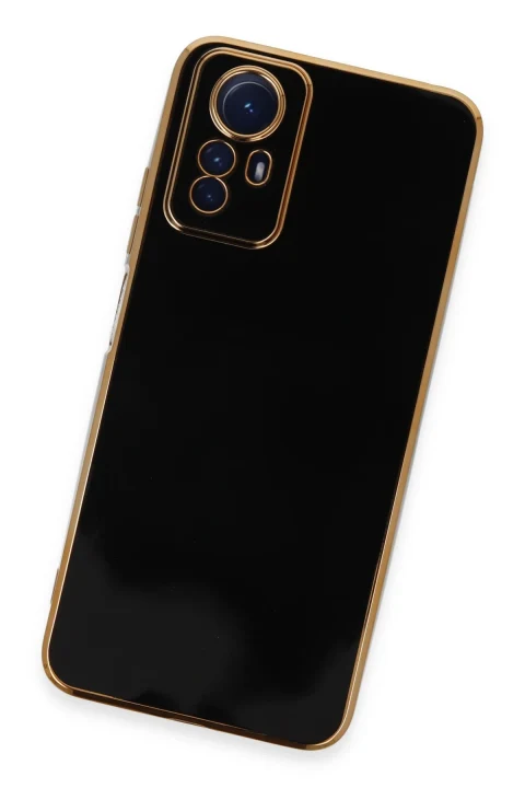 uryport Xiaomi Redmi Note 12S Kılıf Volet Silikon - Siyah