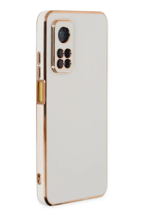 uryport Xiaomi Mi 10T Kılıf Volet Silikon - Beyaz