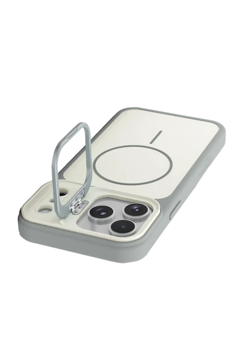 Joko Apple iPhone 17 Pro/18 Pro Pale Magsafe Standlı Kapak - Beyaz