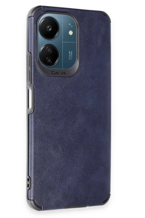 uryport Xiaomi Redmi 13C Kılıf Loop Deri Silikon - Lacivert
