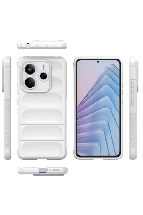 uryport Xiaomi Redmi Note 14 4G Kılıf Optimum Silikon - Krem