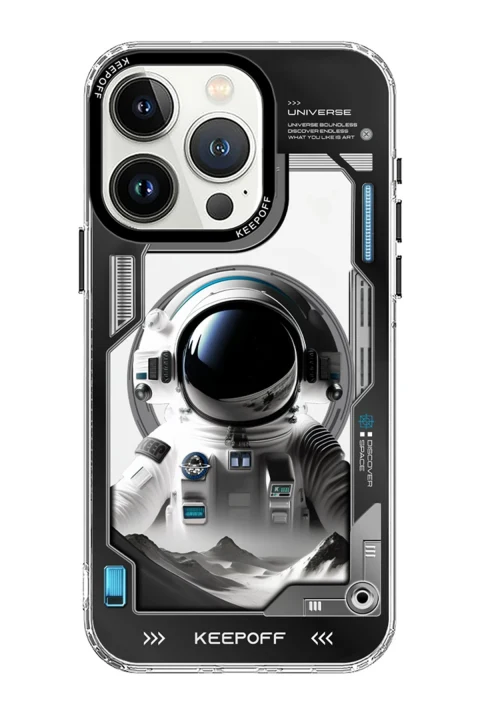 Keep Off Apple iPhone 15 Pro Aerospace Magsafe Kapak - Spaceman