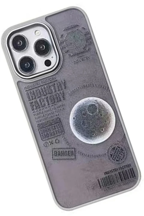 Movenchy Apple iPhone 15 Pro Max Terra Desenli Kapak - Siyah - 2